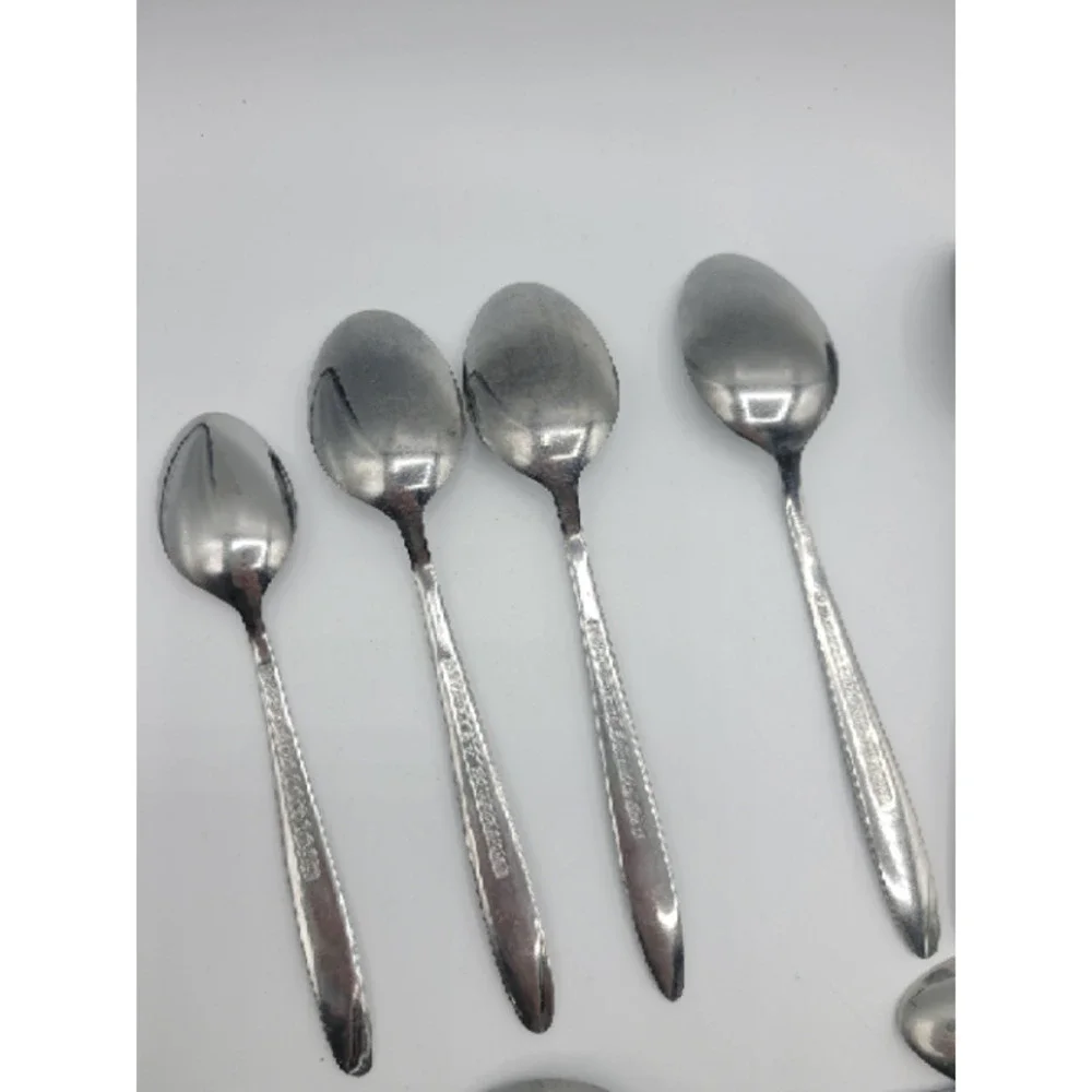 Stanley Roberts Florentine Rose stainless‎ steel 16 tsp 8 tbsp (24)